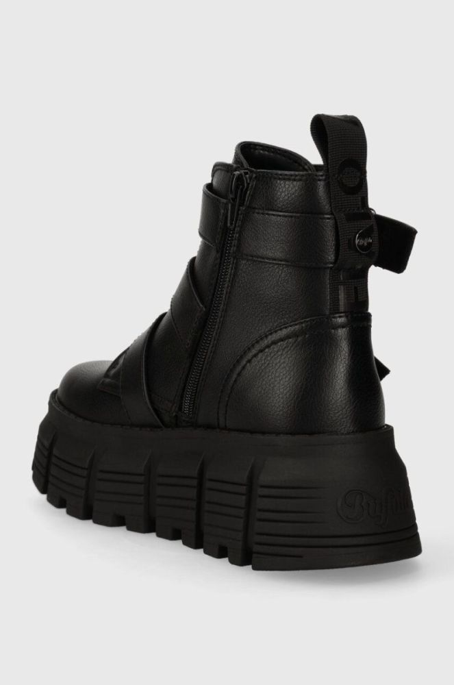 Черевики Buffalo Ava Ankle Boot жіночі колір чорний на платформі злегка утеплена 1224016 фото 3