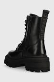 Черевики Buffalo Nabu Lace Up Mid жіночі колір чорний на платформі 1622344