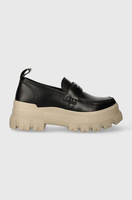 Мокасини Buffalo Aspha Loafer жіночі колір чорний на платформі 1622297