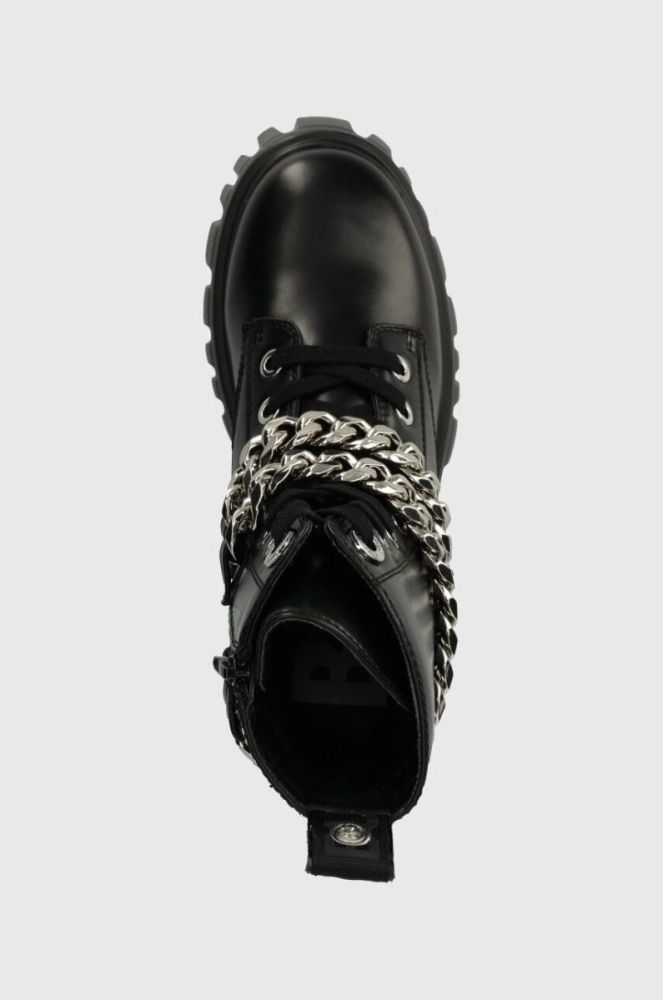 Черевики Buffalo Lion Lace Up T-Chain жіночі колір чорний на платформі злегка утеплена 1622367 фото 4