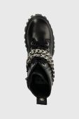 Черевики Buffalo Lion Lace Up T-Chain жіночі колір чорний на платформі злегка утеплена 1622367 Черевики Buffalo Lion Lace Up T-Chain жіночі колір чорний на платформі злегка утеплена 1622367