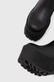 Чоботи Buffalo Killah Over жіночі колір чорний каблук блок 1622378