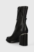 Черевики Liu Jo NANA 03 жіночі колір чорний каблук блок SF3159EX21522222