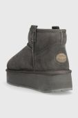 Замшеві чоботи Emu Australia Foy Flatform Micro колір сірий W13073.CHAR Замшеві чоботи Emu Australia Foy Flatform Micro колір сірий W13073.CHAR