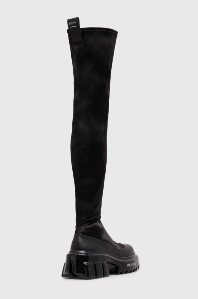 Чоботи Stine Goya Colorado, 1960 Colorado Hybrid Wedge Stretch Boot жіночі колір чорний на платформі SG5463 фото 2