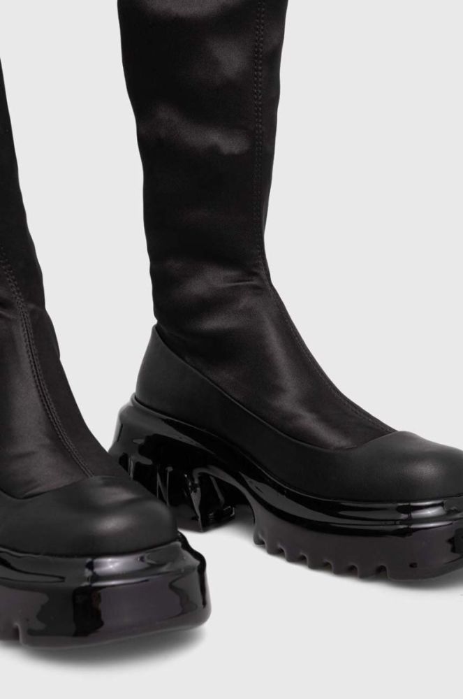 Чоботи Stine Goya Colorado, 1960 Colorado Hybrid Wedge Stretch Boot жіночі колір чорний на платформі SG5463 фото 3
