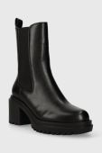 Черевики Twinset жіночі колір чорний каблук блок 232TCT044