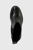 Черевики Twinset жіночі колір чорний каблук блок 232TCT044