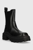 Черевики Buffalo Nabu Chelsea жіночі колір чорний на платформі 1622343