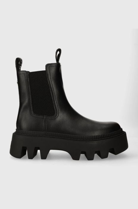 Черевики Buffalo Flora Chelsea Lo жіночі колір чорний на платформі 1622356