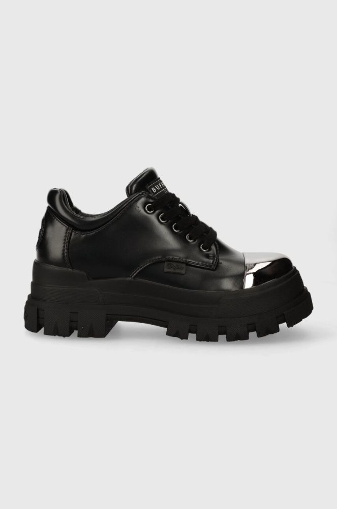 Туфлі Buffalo Aspha Cls Steel жіночі колір чорний на платформі 1622316