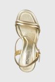Шкіряні сандалі MICHAEL Michael Kors Laci колір золотий 40H3LCMS1M