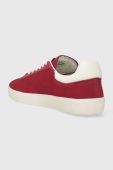 Замшеві кросівки Lacoste Baseshot Premium колір червоний 46SFA0067