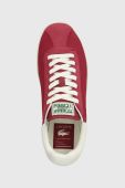 Замшеві кросівки Lacoste Baseshot Premium колір червоний 46SFA0067