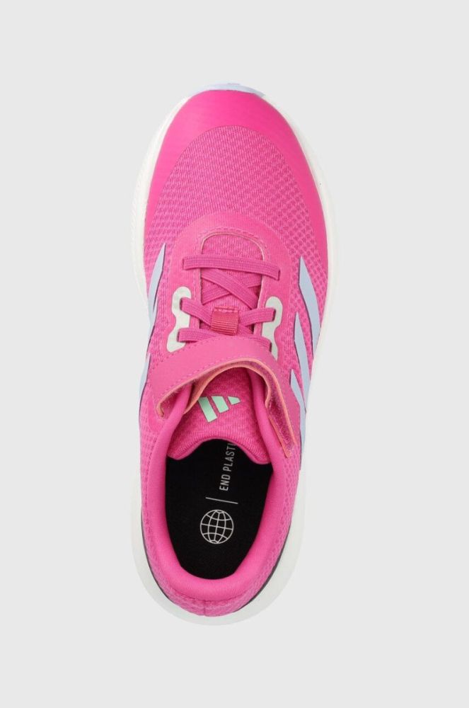 Дитячі кросівки adidas RUNFALCON 3. EL K колір рожевий фото 4