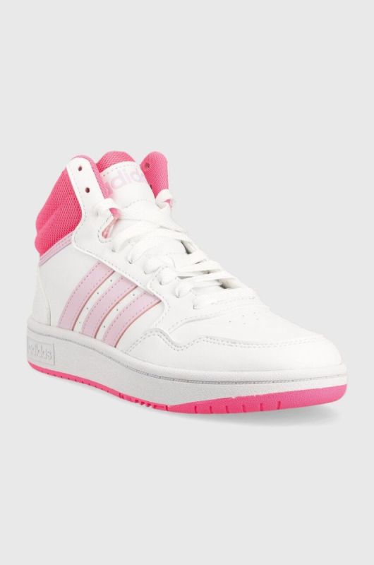 Дитячі кросівки adidas Originals HOOPS MID 3.0 K колір білий (3302085) фото 2
