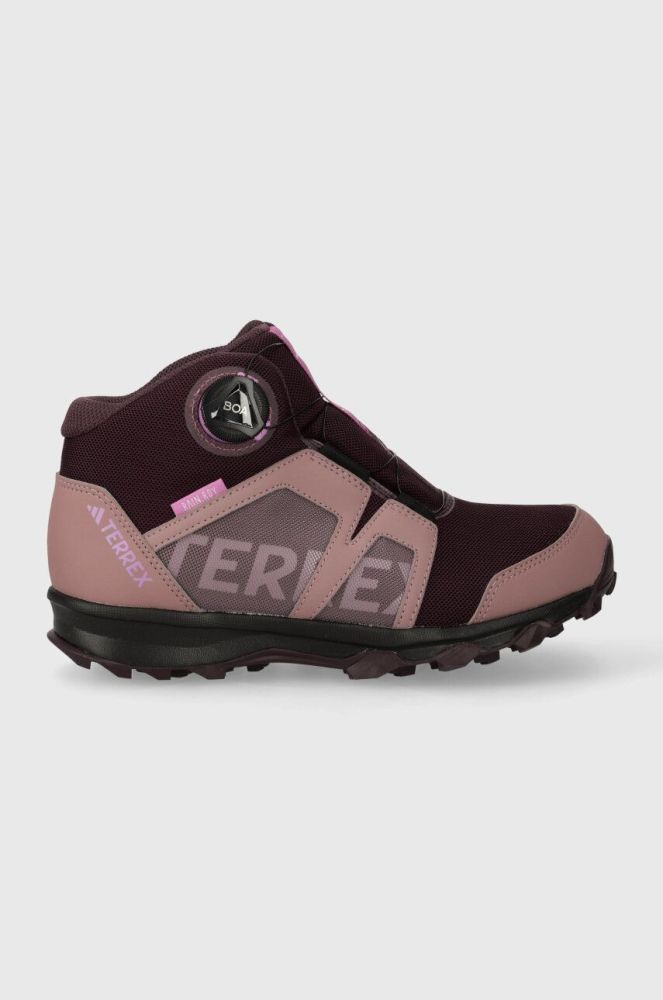 Дитячі черевики adidas TERREX TERREX BOA MID R.RD колір рожевий