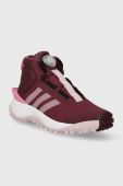 Дитячі черевики adidas FORTATRAIL BOA K колір рожевий