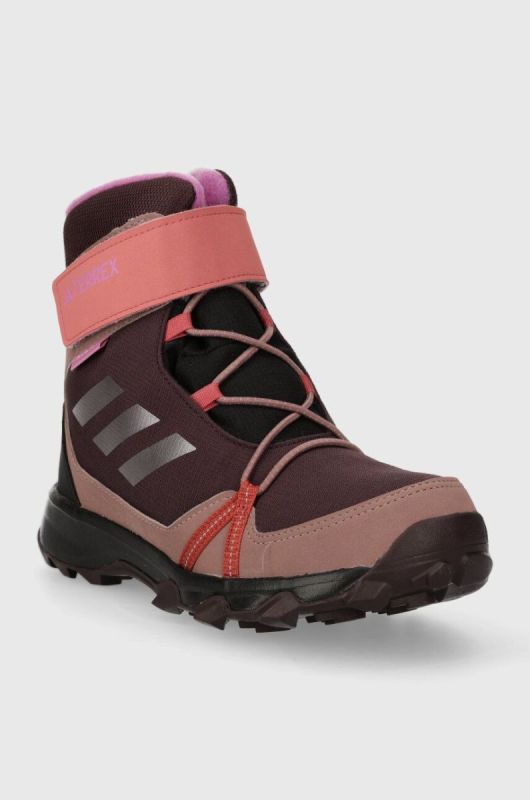 Дитячі черевики adidas TERREX TERREX SNOW CF R.RD колір фіолетовий фото 2