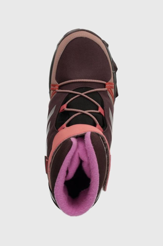 Дитячі черевики adidas TERREX TERREX SNOW CF R.RD колір фіолетовий фото 4