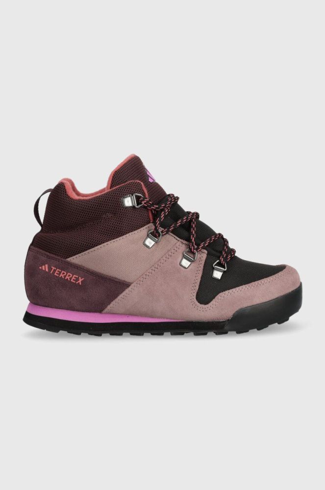 Дитячі черевики adidas TERREX TERREX SNOWPITCH K колір рожевий