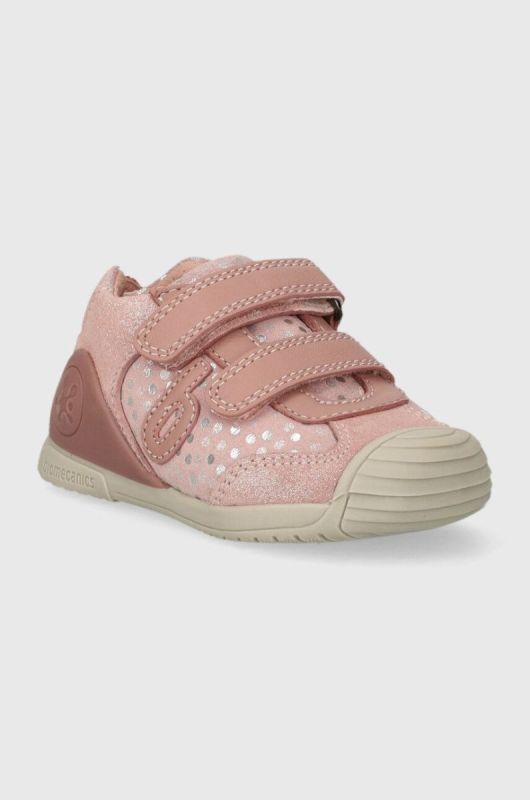 Дитячі шкіряні туфлі Biomecanics колір рожевий (3401149) фото 2