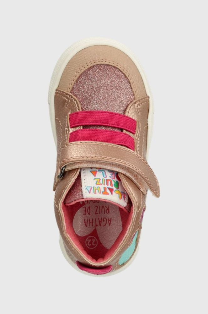 Дитячі кросівки Agatha Ruiz de la Prada колір золотий (3474202) фото 4