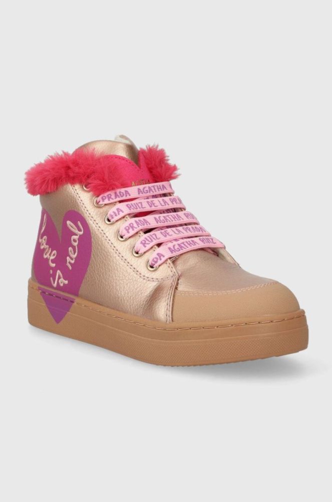 Дитячі зимові черевики Agatha Ruiz de la Prada колір золотий (3496998) фото 2