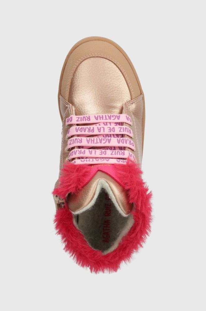 Дитячі зимові черевики Agatha Ruiz de la Prada колір золотий (3496998) фото 4