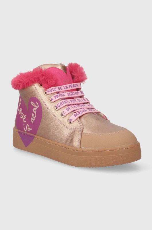 Дитячі кросівки Agatha Ruiz de la Prada колір золотий (3550867) фото 2