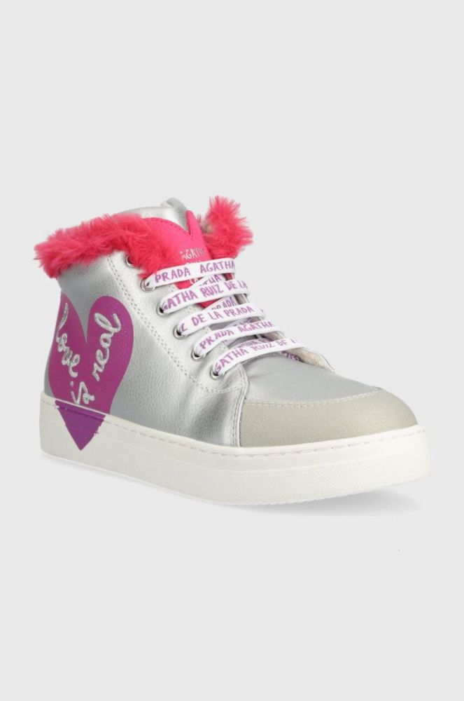 Дитячі кросівки Agatha Ruiz de la Prada колір срібний (3550869) фото 2
