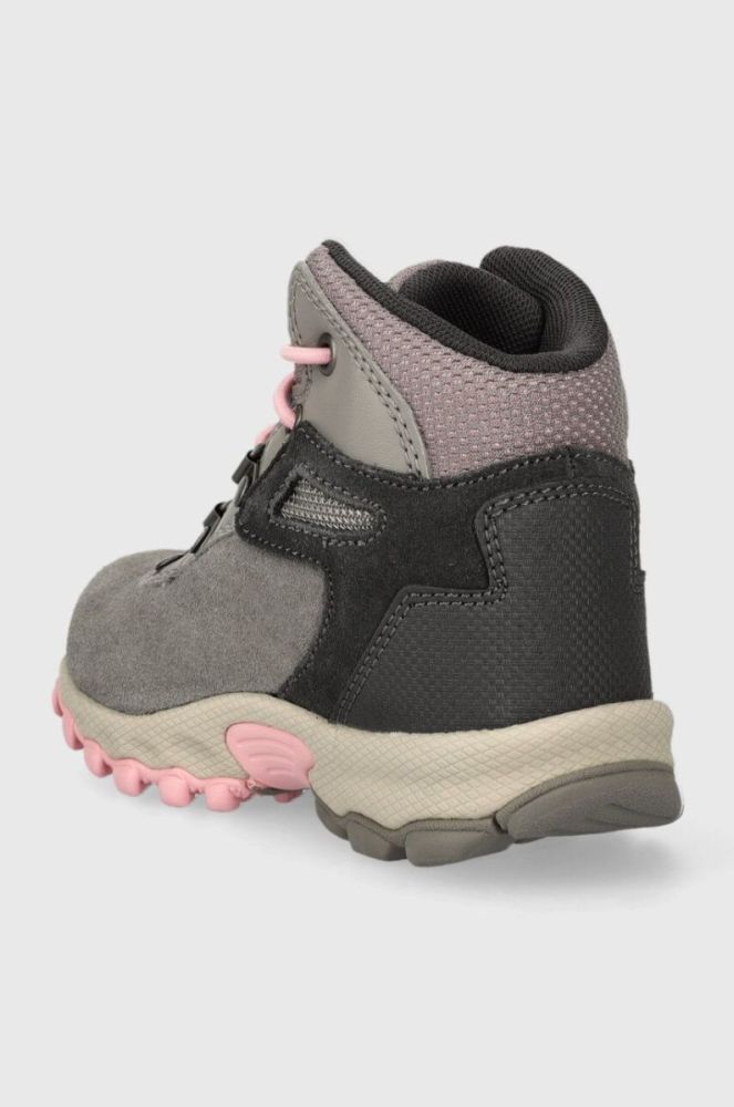 Дитячі шкіряні кросівки Columbia YOUTH NEWTON RIDGE AMPED колір сірий фото 3