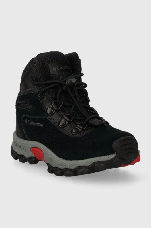 Дитячі шкіряні кросівки Columbia YOUTH NEWTON RIDGE AMPED колір чорний фото 2