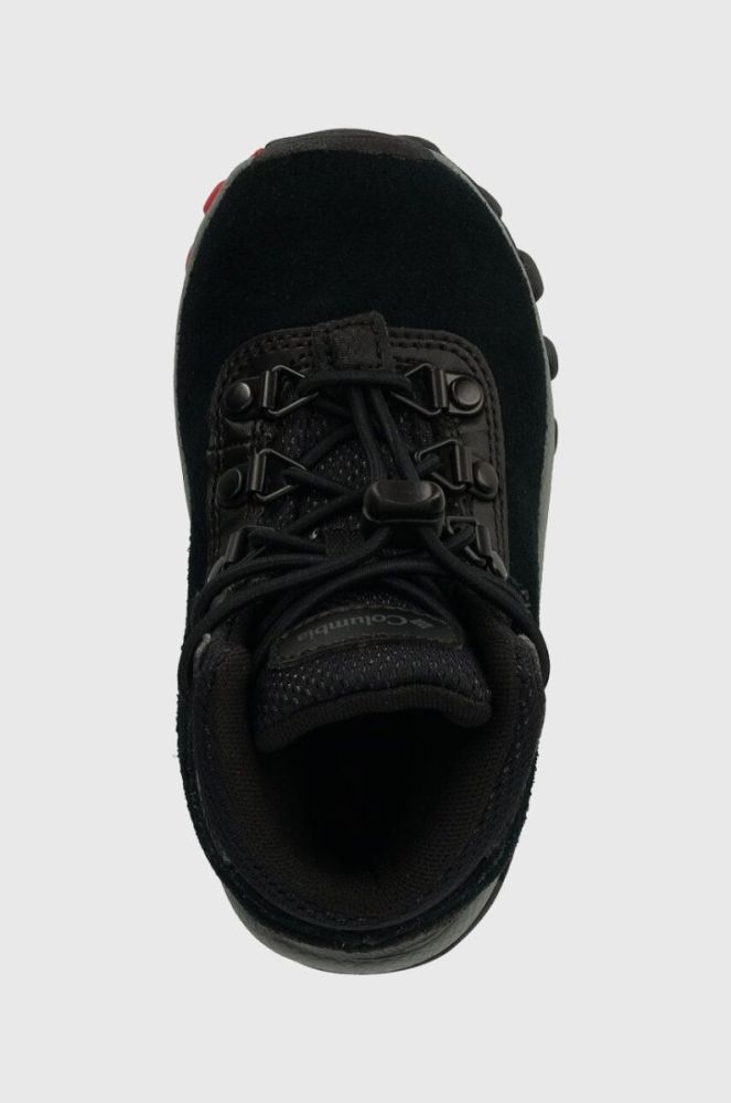 Дитячі шкіряні кросівки Columbia YOUTH NEWTON RIDGE AMPED колір чорний фото 4