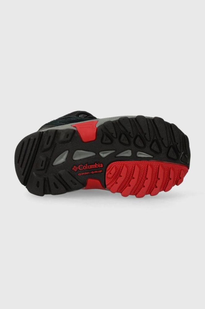 Дитячі шкіряні кросівки Columbia YOUTH NEWTON RIDGE AMPED колір чорний фото 5