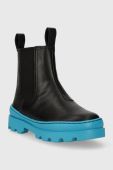 Дитячі шкіряні черевики Camper Brutus Kids колір чорний (3476316)