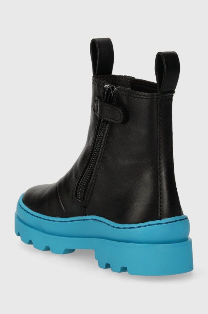 Дитячі шкіряні черевики Camper Brutus Kids колір чорний (3476316) фото 3