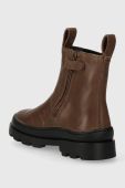 Дитячі шкіряні черевики Camper Brutus Kids колір коричневий (3475846)