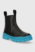 Дитячі шкіряні черевики Camper Brutus Kids колір чорний (3475860)
