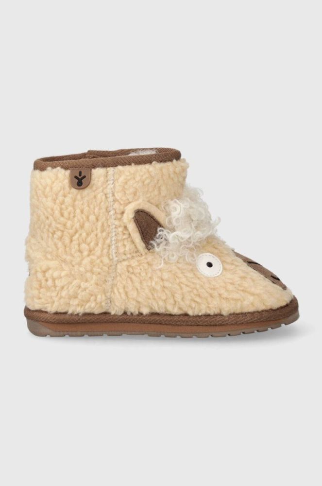 Дитячі зимові черевики Emu Australia Llama Mini колір бежевий фото 3