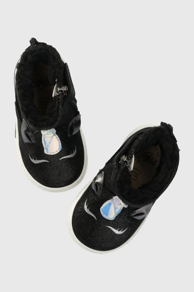 Дитячі замшеві туфлі Primigi колір чорний (3625640)