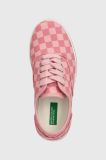 Дитячі кеди United Colors of Benetton колір рожевий