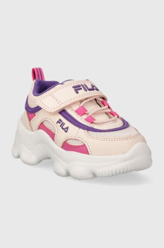 Дитячі кросівки Fila STRADA DREAMSTER velcro колір рожевий фото 2