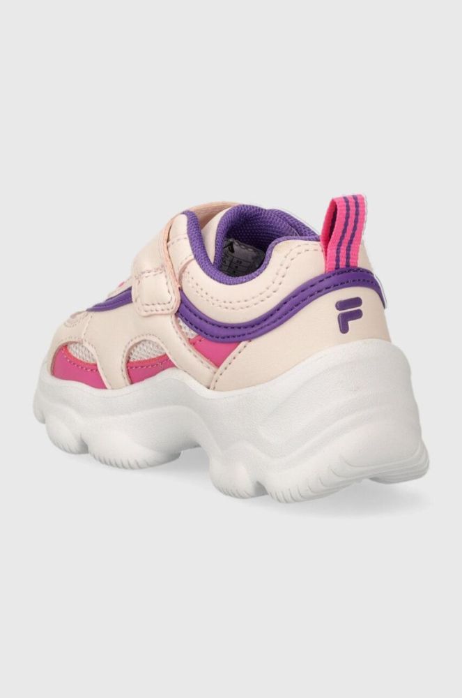 Дитячі кросівки Fila STRADA DREAMSTER velcro колір рожевий фото 3