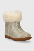 Дитячі шкіряні чоботи UGG T JORIE II METALLIC колір золотий