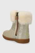 Дитячі шкіряні чоботи UGG T JORIE II METALLIC колір золотий