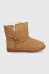 Дитячі замшеві чоботи UGG T KEELAN колір бежевий Дитячі замшеві чоботи UGG T KEELAN колір бежевий