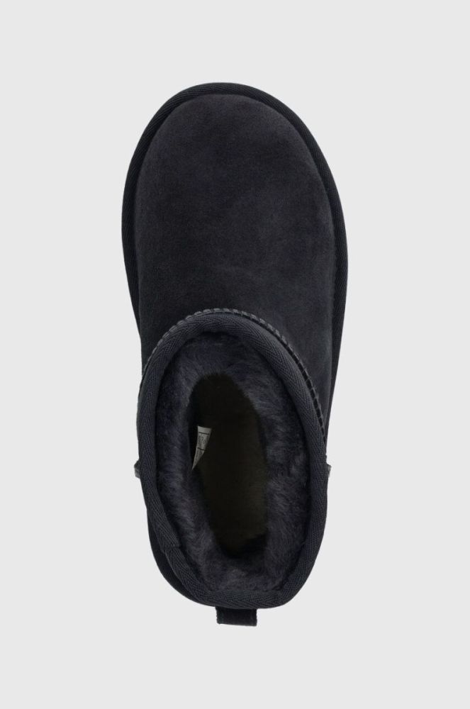 Дитячі замшеві чоботи UGG KIDS CLASSIC MINI II колір синій фото 4