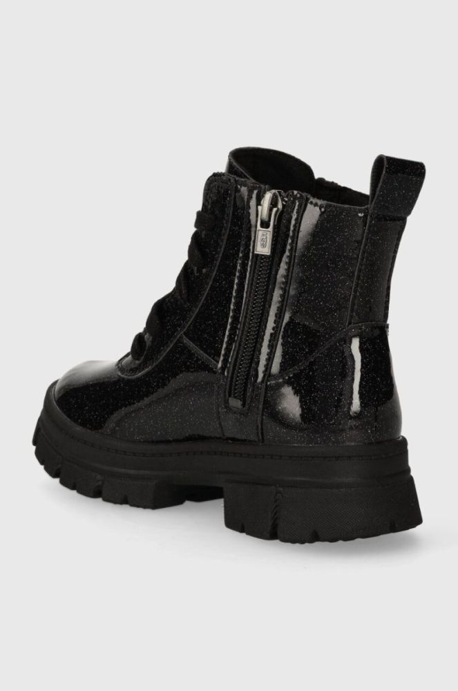 Дитячі черевики UGG K ASHTON LACE UPLITTER колір чорний фото 3