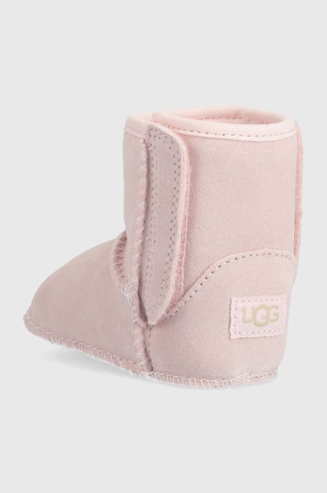Дитячі замшеві чоботи UGG I BABY CLASSIC G колір рожевий фото 3